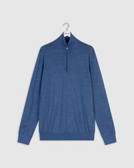 Trui met rits - Antonio - Blauw