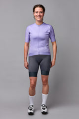 Wielershirt kort - Kristin - Lila