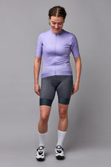 Wielershirt kort - Kristin - Lila