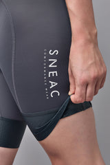 Bib Short kort - Jeannic - Grijs