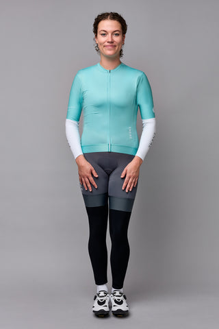 Wielershirt kort - Fabiana - Turquoise