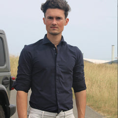 Overhemd - Flavio - Donkerblauw