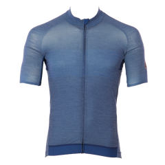 Wielershirt kort - Steve - Blauw