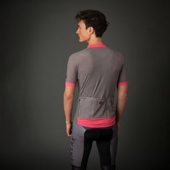 Wielershirt kort - Sean M - Grijs