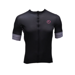 Wielershirt korte mouw - Thomas S - Zwart